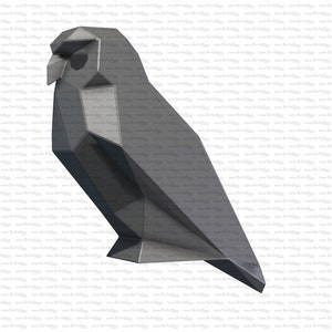 Owl sitting Weld it yourself with Digital plan for metal. Set of digital files include: .pdf scheme, .dxf CNC cutting. image 7