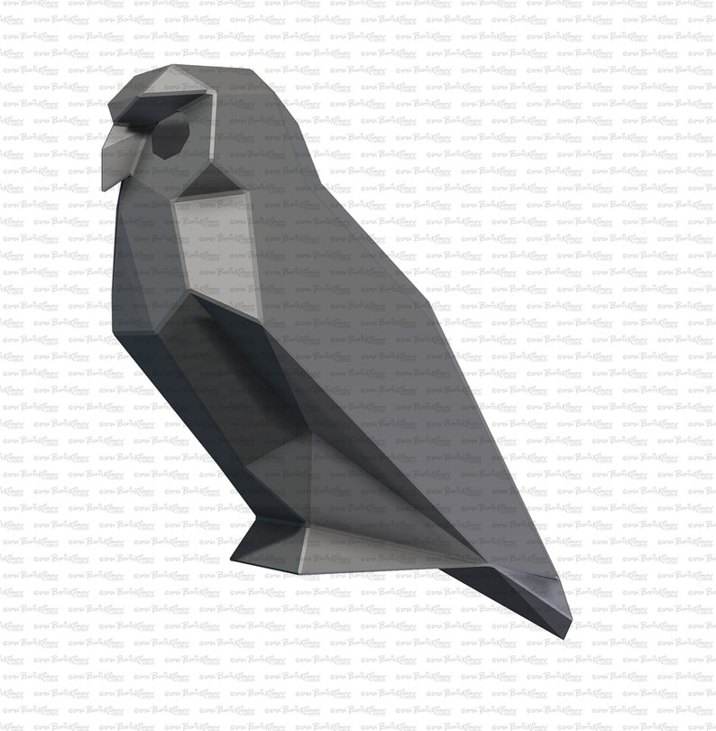 Owl sitting Weld it yourself with Digital plan for metal. Set of digital files include: .pdf scheme, .dxf CNC cutting. image 7