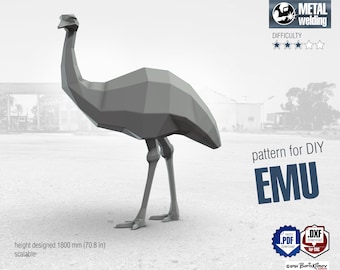 Emu Metal Welding DIY Digital Plan (.PDF, .DXF)