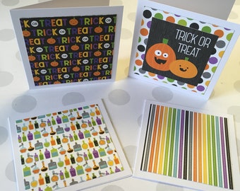 Items similar to Halloween Note Cards -Set of 6 on Etsy