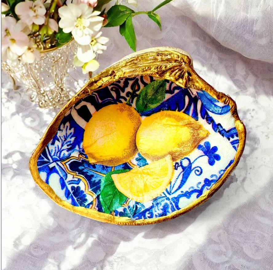 Capri Shells Italian Amalfi Coast Shell Trinket Dish,italy Capri Ring Dish ...