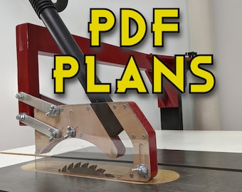 Over Arm Dust Collector for Table Saw - PDF PLANS