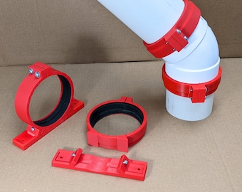 4 & 6 inch PVC Pipe Gasket Clamp (3D File)