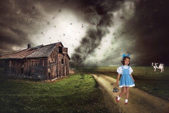 Zauberer Von Oz Digitale Kulisse Dorothy Digital Hintergrund Etsy