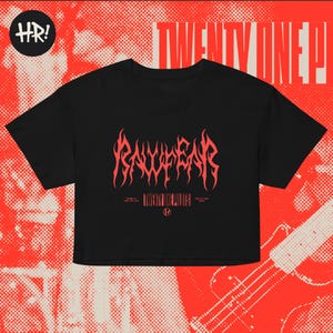 Twenty One Pilots Rawfear Inspired Crop Top T-Shirt | Oversized Cropped Tee | Breach Tour Europe Festivals | FREE SHIPPING EU