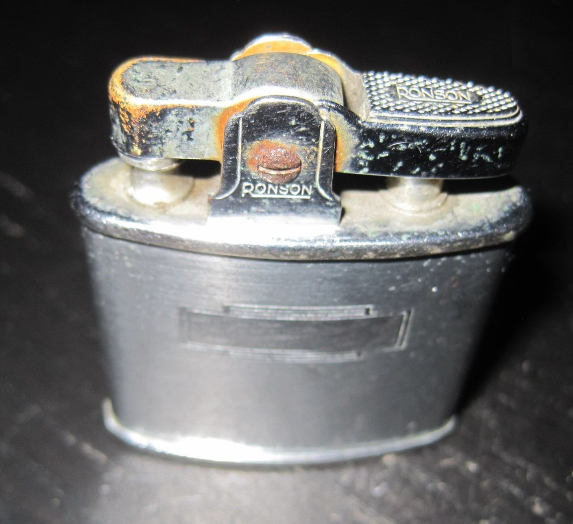 Vintage RONSON STANDARD Automatic Engraveable Lighter Brit.Pat Etsy