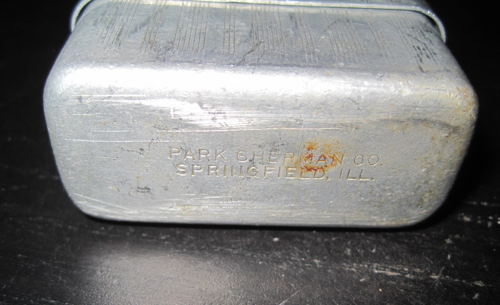 Vintage PARK SHERMAN Co. Springfield ILL Box shaped Portable Etsy