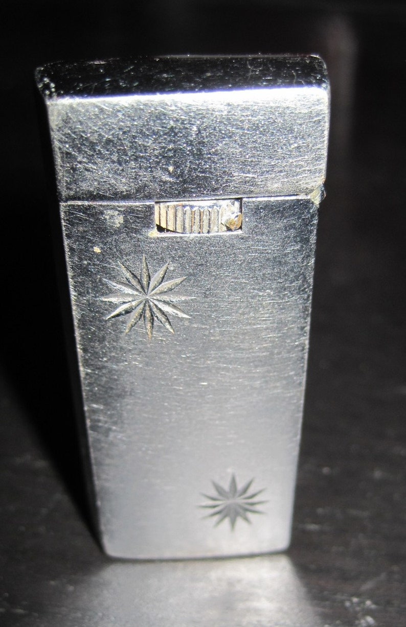 Vintage SCRIPTO Art Deco ROLL BAR Gas Butane Lighter Etsy