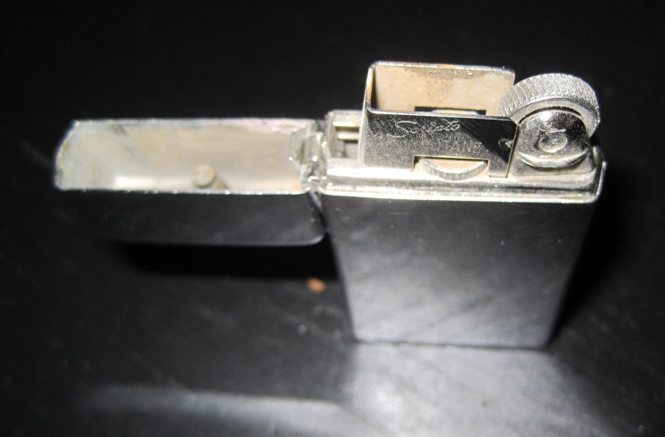 Vintage SCRIPTO BUTANE Silver Tone Gas Butane Lighter Etsy