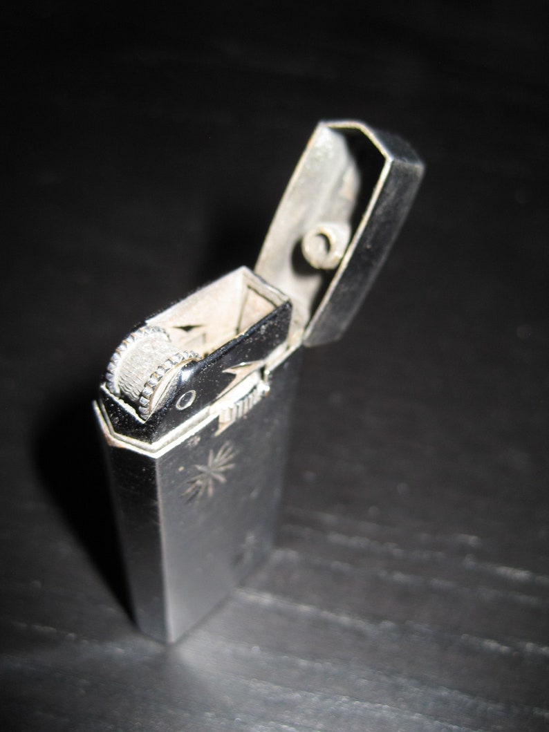 Vintage SCRIPTO Art Deco ROLL BAR Gas Butane Lighter Etsy
