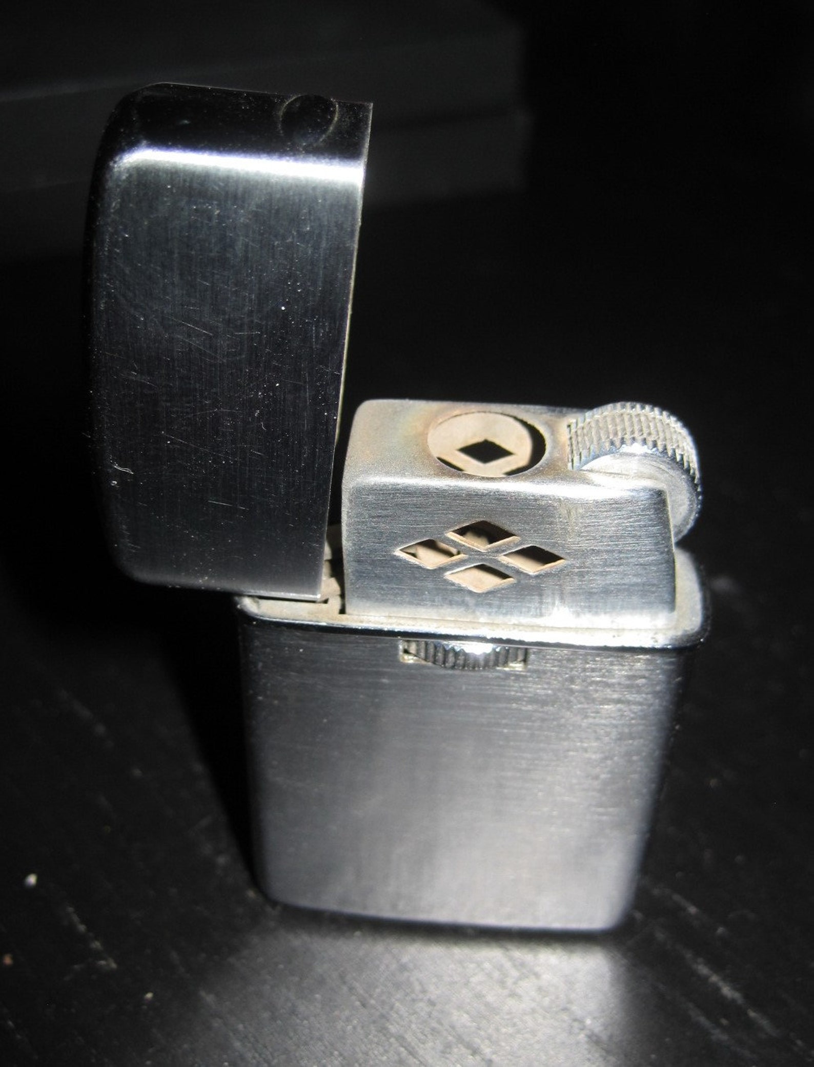 Vintage WIN 007 Butane Gas Lighter WINDPROOF Japan made Chrome Etsy