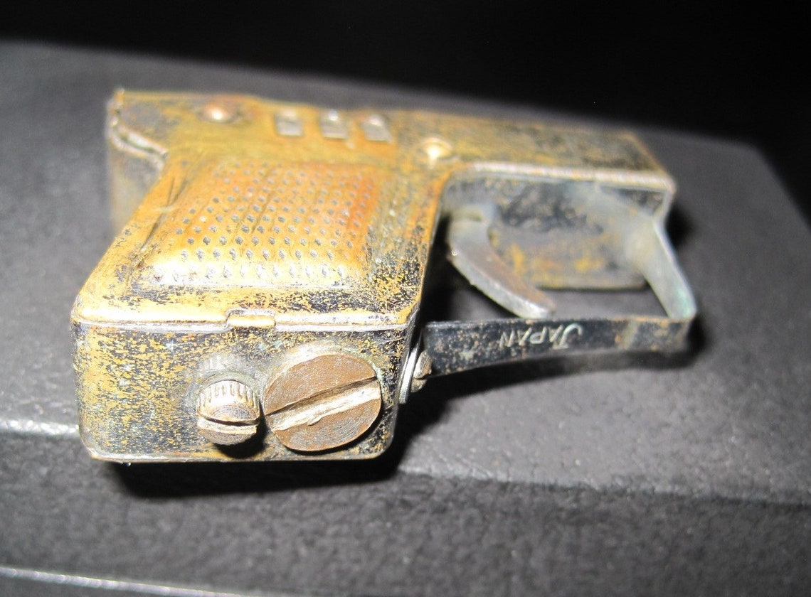 Vintage COLT NOVELTY Mini PISTOL Gun Petrol Lighter Made in Etsy