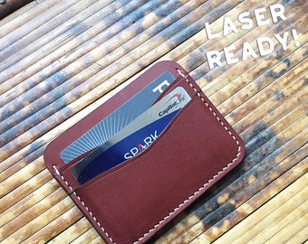 Leather 5 Pocket Card Holder Digital Pattern For LASER CUTTING - Laser Ready Files (Ai, Pdf, Eps, Svg)
