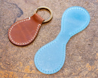 Classic Leather Key Fob Acrylic Template - Leathercraft Pattern