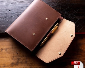 A5 Notebook Leather Case - Digital PDF Template Set - PRINT ONLY