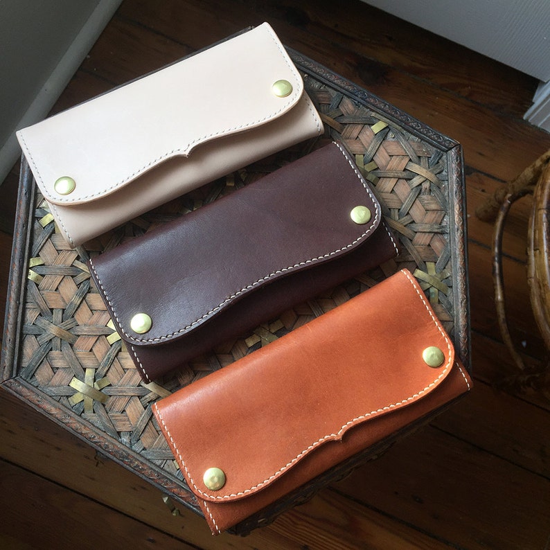 Leather Roper Style Long Wallet Acrylic Template Set Etsy