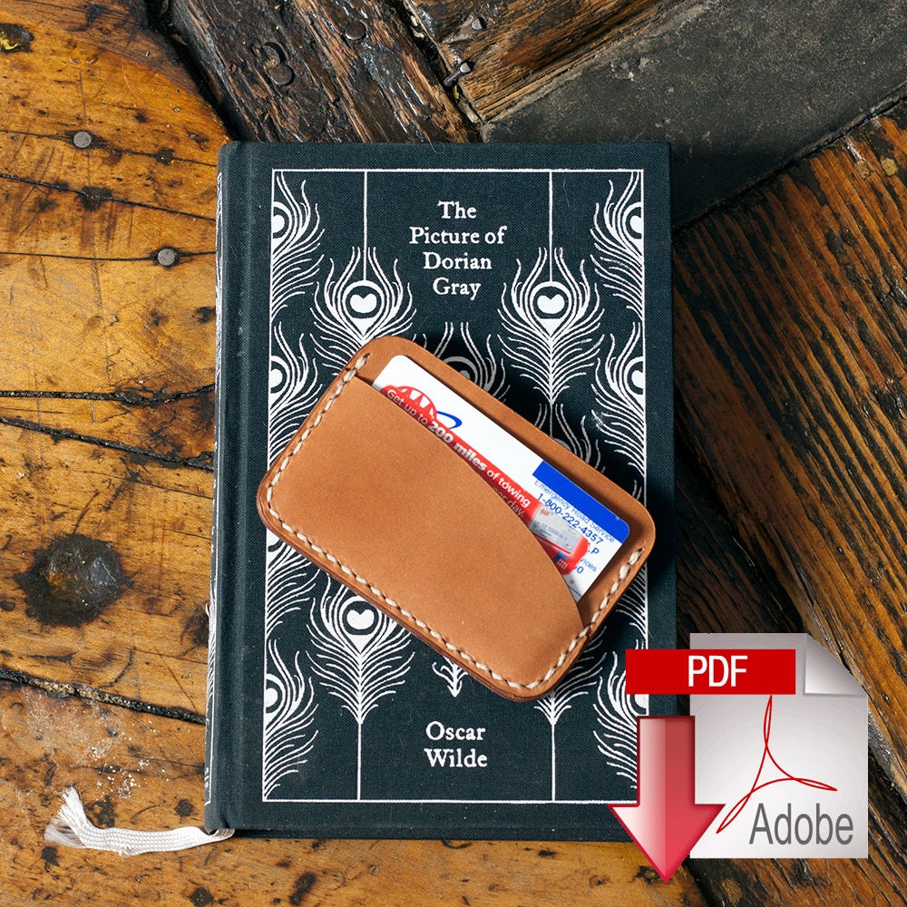 Leather Card Holder 3pocket Digital PDF Template Build Etsy