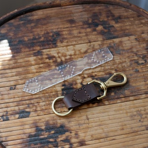 Leather Keychain Acrylic Template - Leathercraft Pattern