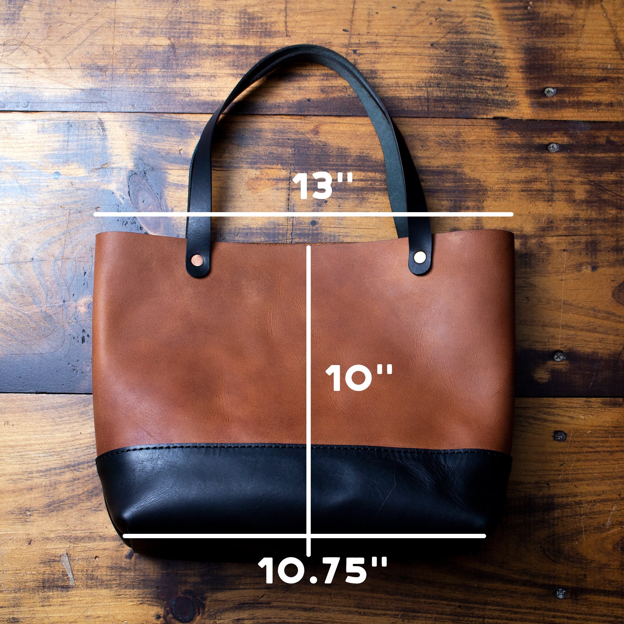 Simple Leather Tote Bag PDF Template Set Digital Etsy