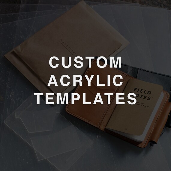 Custom Acrylic Leather Templates Durable Custom Leathercraft / Sewing /  Cutting Patterns 