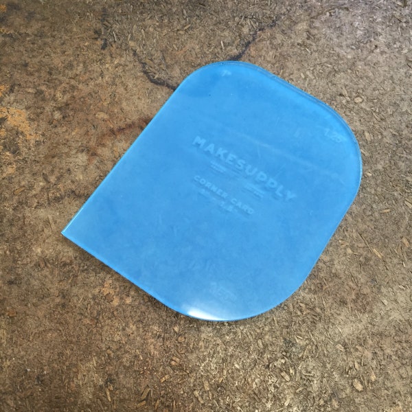 Acrylic Leather Rounded Corners Template Etsy