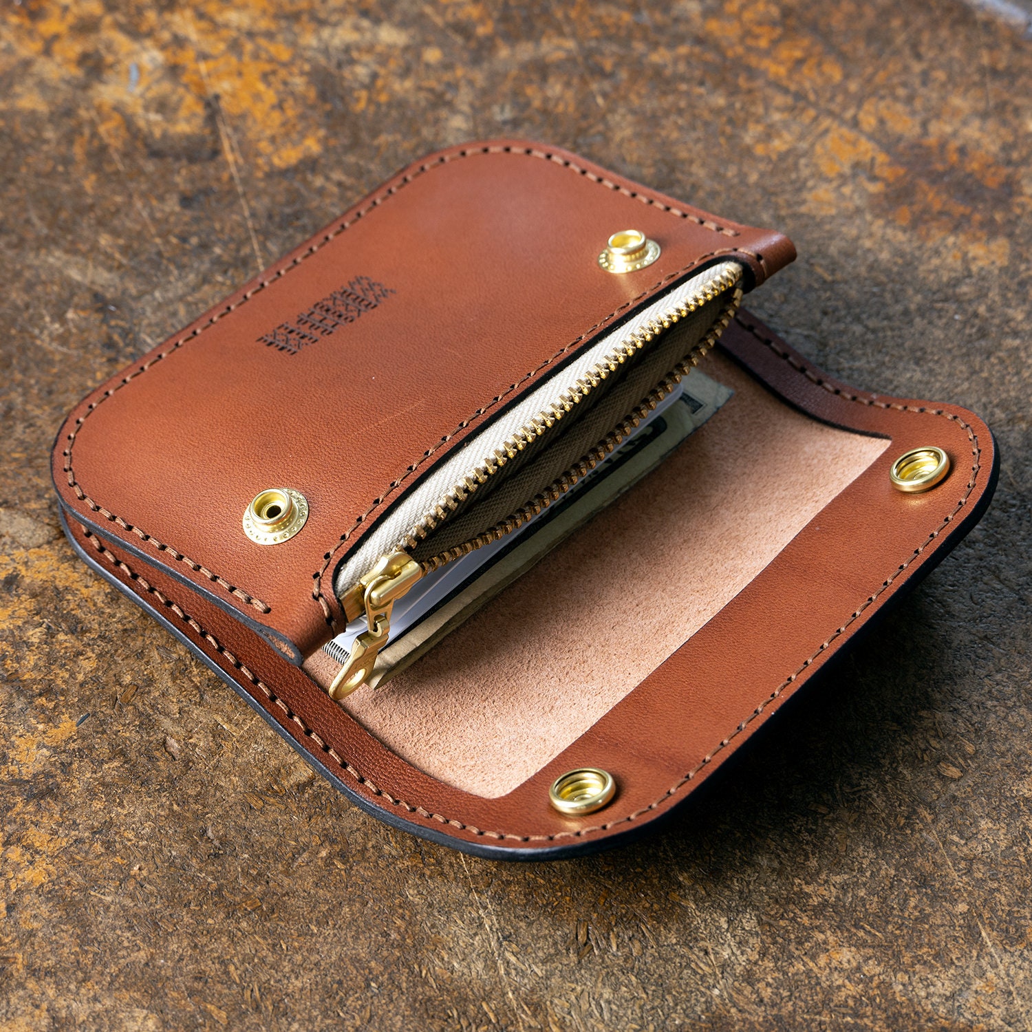 Leather Mini Trucker Wallet Laser Cut Pattern (digital Download