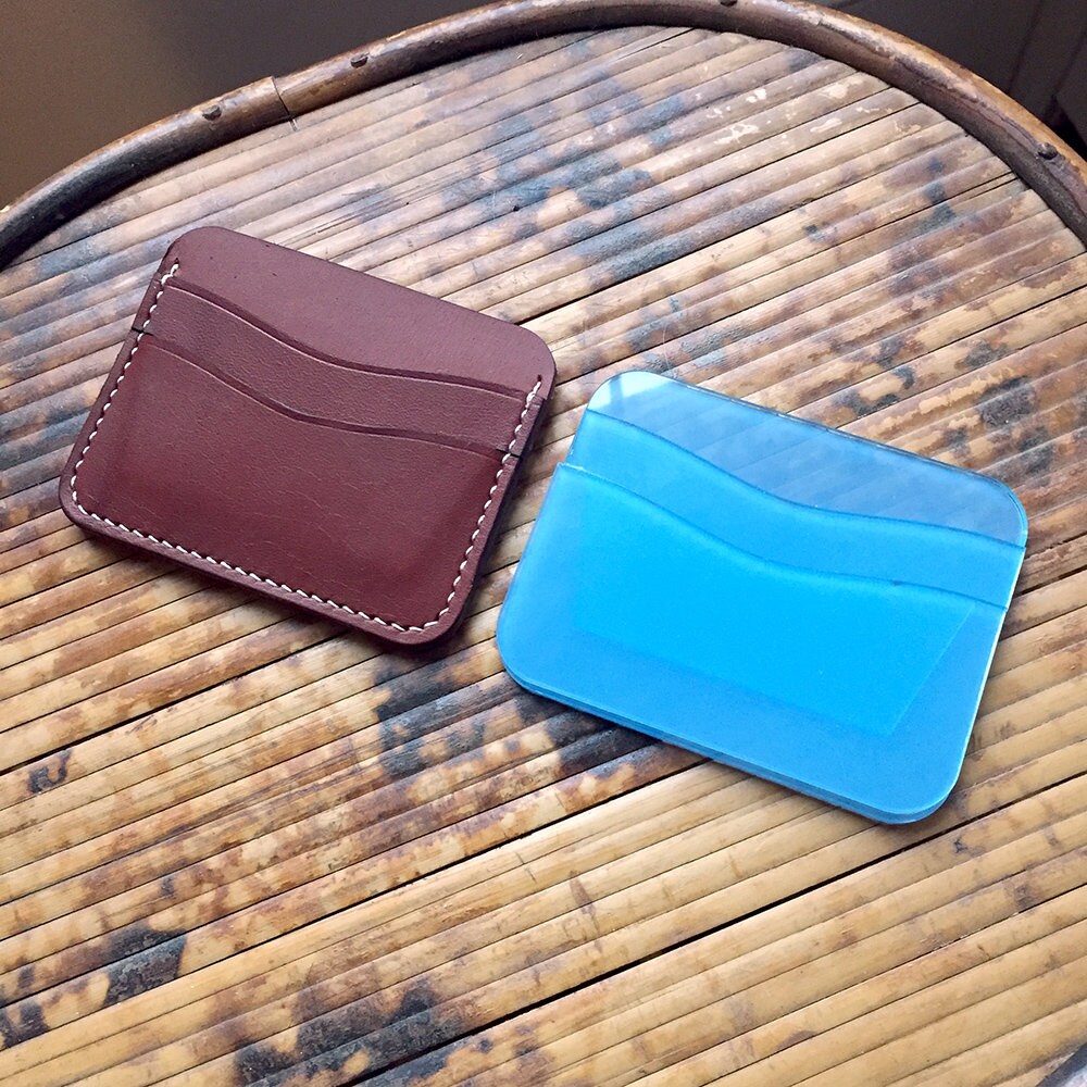 Leather 5 Pocket Card Holder Digital Pattern for LASER CUTTING Etsy