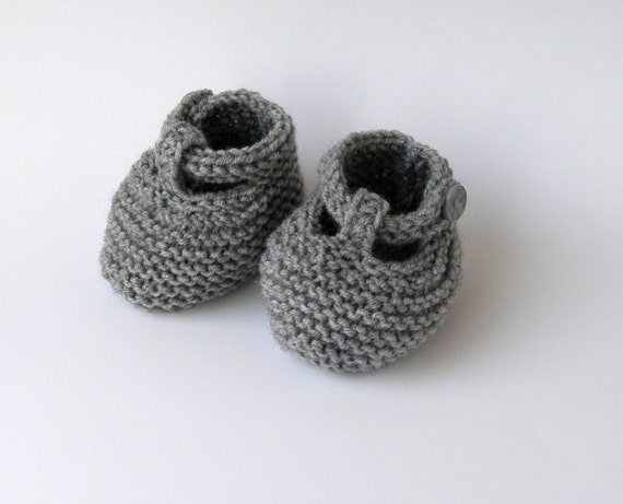 hand knitted baby shoes