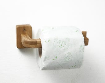 Portarrollos de papel higiénico de madera con diseño minimalista, arce, roble europeo, nogal negro americano.