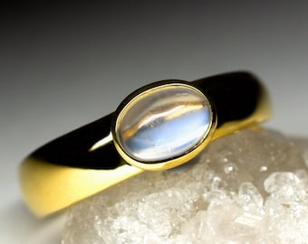 Moonstone Engagement Ring Gold Gem Report Natural Gemstone Gold Ring Fine High Unisex Jewelry Mens Stone Ring June Birthstone art