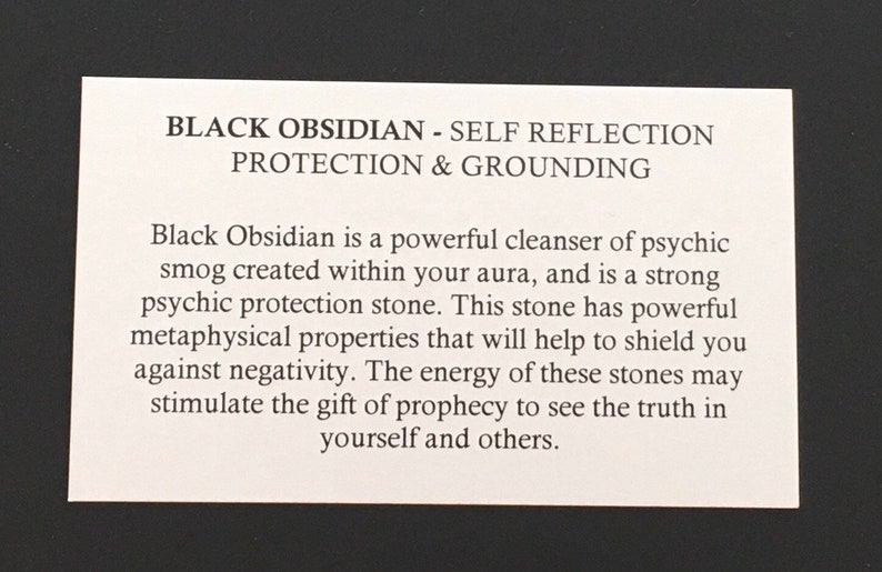 Black Obsidian Crystal Chip Necklace PROTECTION