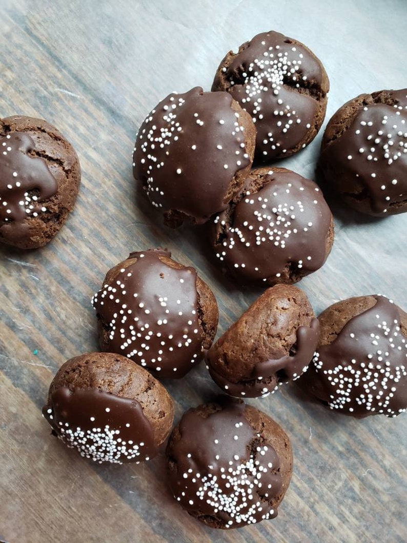 Chocolate Meatballs italian Chocolate Clove Cookies Etsy