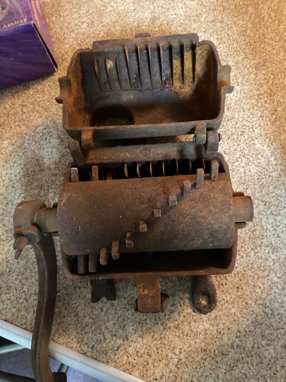 Antique cast iron tobacco grinder Etsy