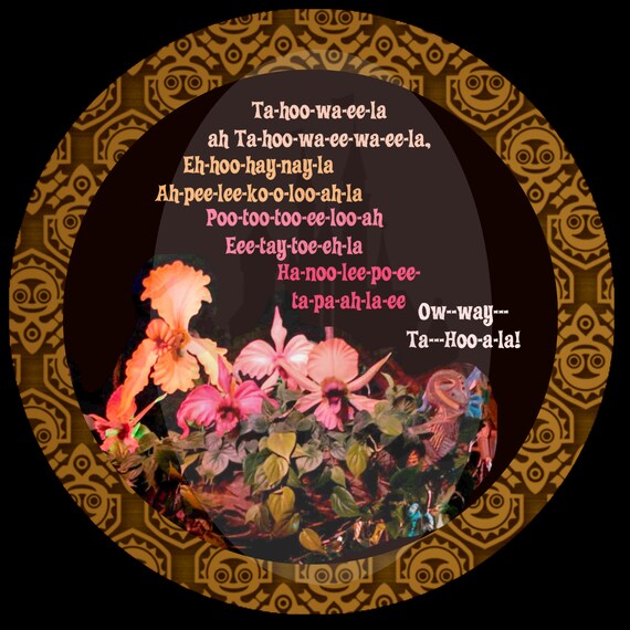 3 Tiki Room Flowers Song Button