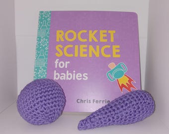 Crocheted Rocket Science for Baby Gift Set
