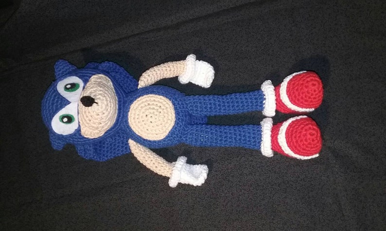 Sonic Inspired Crocheted PlushToyStuffed Animal