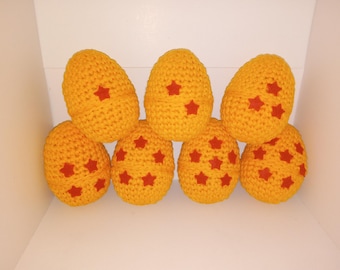 Crocheted Dragon Ball Inspired Easter Eggs
