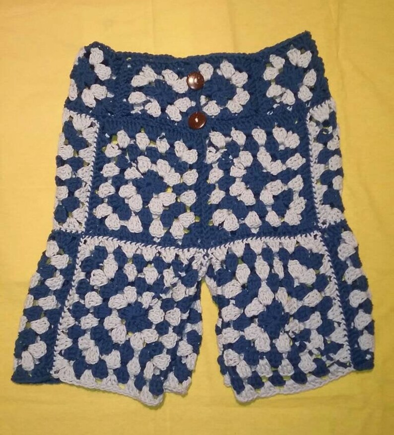 Granny square crochet shorts 