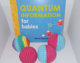 Crocheted Quantum Information for Babies Gift Set