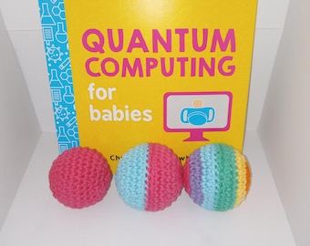 Crocheted Quantum Computing for Babies Gift Set