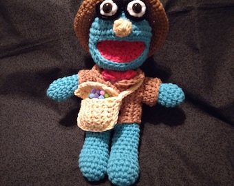 The Professor, Puppet History Inspired Plush, Handmade and Crocheted just for you!