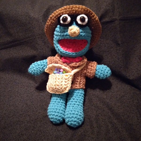 The Professor, Puppet History Inspired Plush, Handmade and Crocheted just for you!