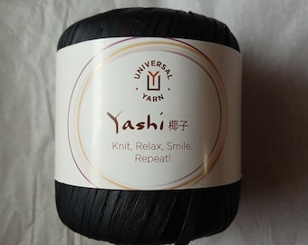 Yashi Raffia Fiber Yarn, Color 101 Spider