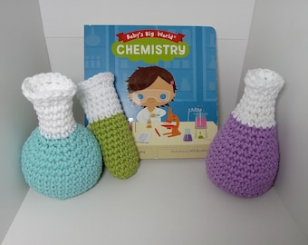 Crocheted Chemistry Gift Set for Baby