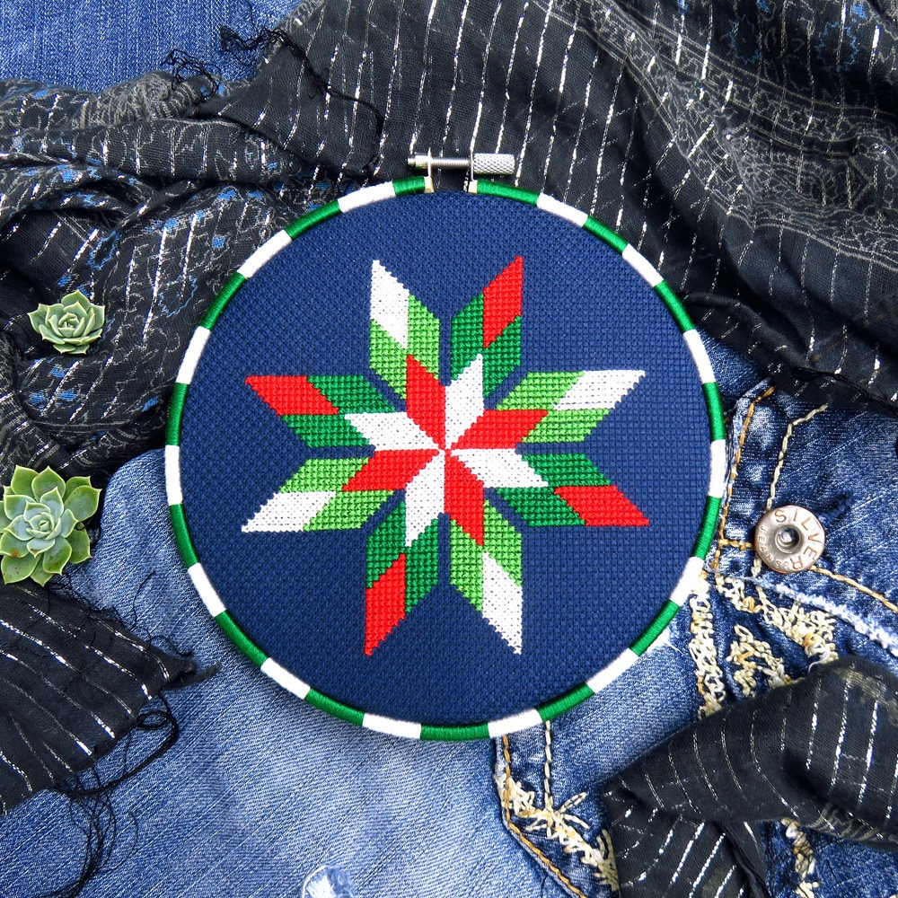 Christmas Cross Stitch Patterns Geometric Cross Stitch Etsy Australia