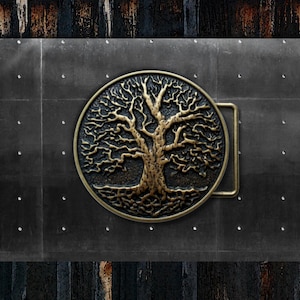 Tree Of Life * Antique Brass * Belt Buckle * Original Tree Of Life Design * Fits Belts up to 1 1/2" (38 mm) * Premium Quality