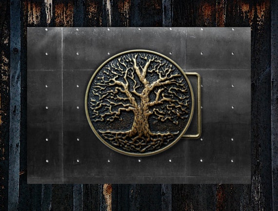 tree of life belt buckle