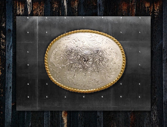sterling silver western belt buckles