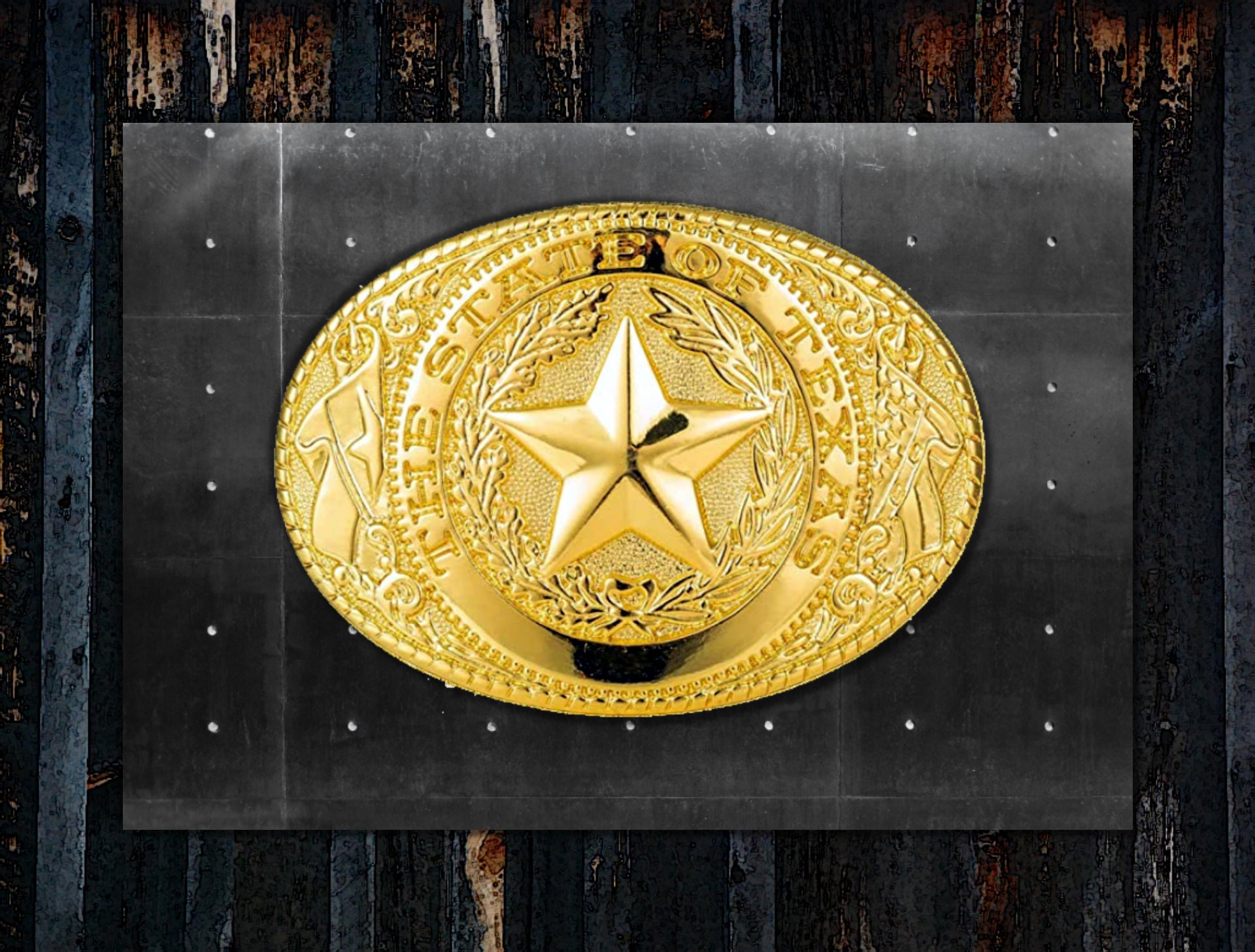 Esquivel and Fees Bronze and Silver Star Belt Buckle Handmade Sterling Silver Texas Star Mens Jewelry TX29B-BB