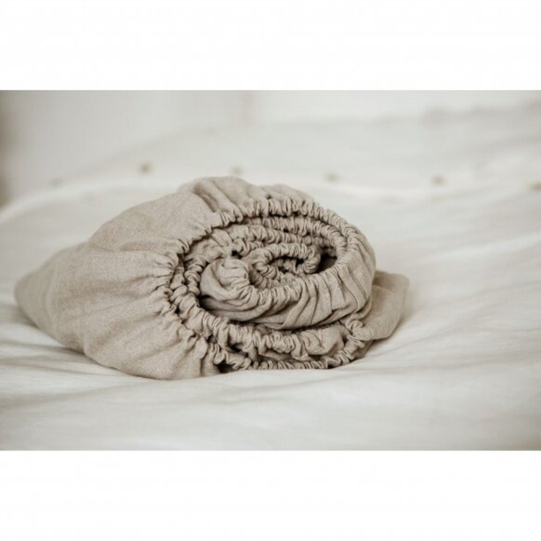 Pure Linen Sheets Natural Linen / Offwhite Colours Linen Etsy